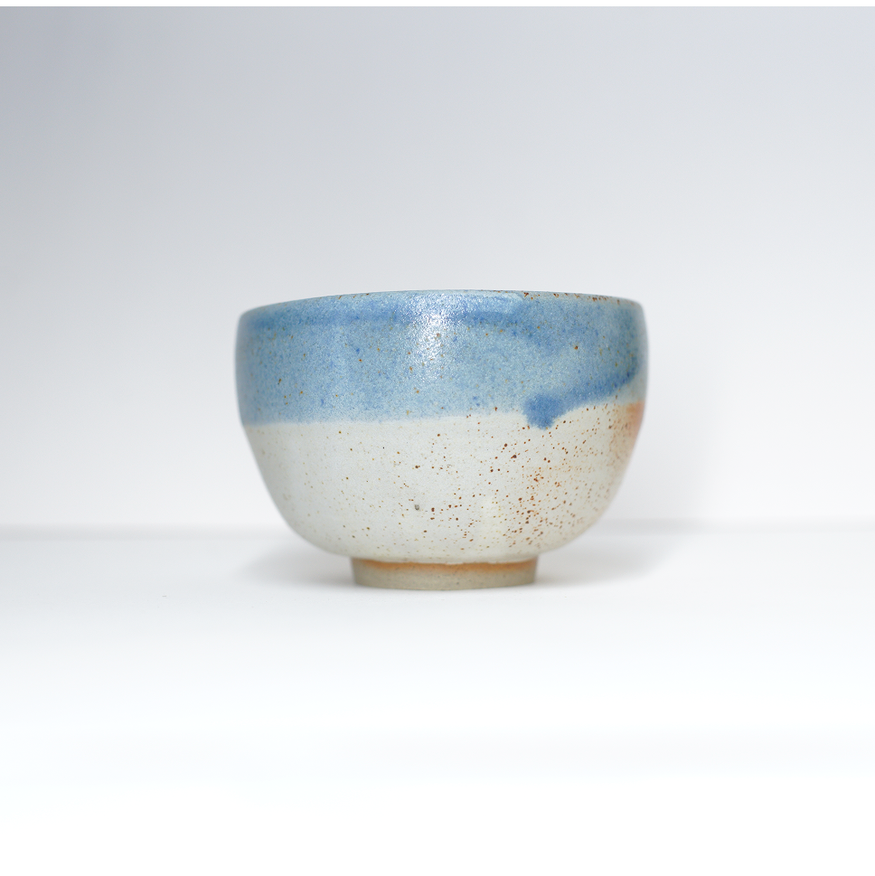 Tea Bowl - blue & white
