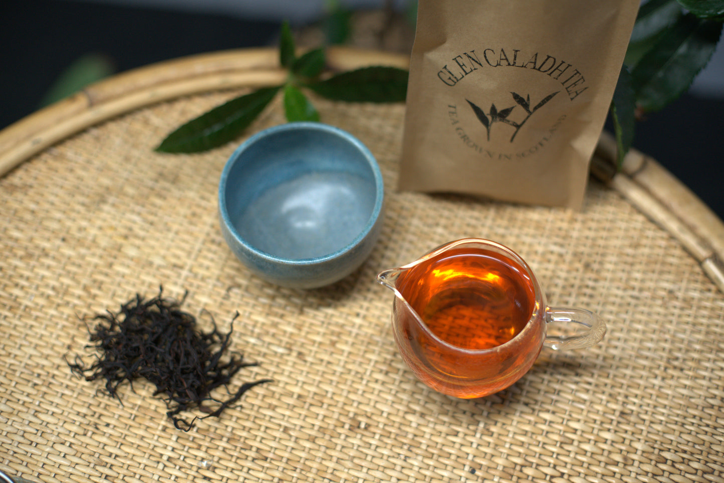 Glen Caladh Tea & Tea Bowl - Blue
