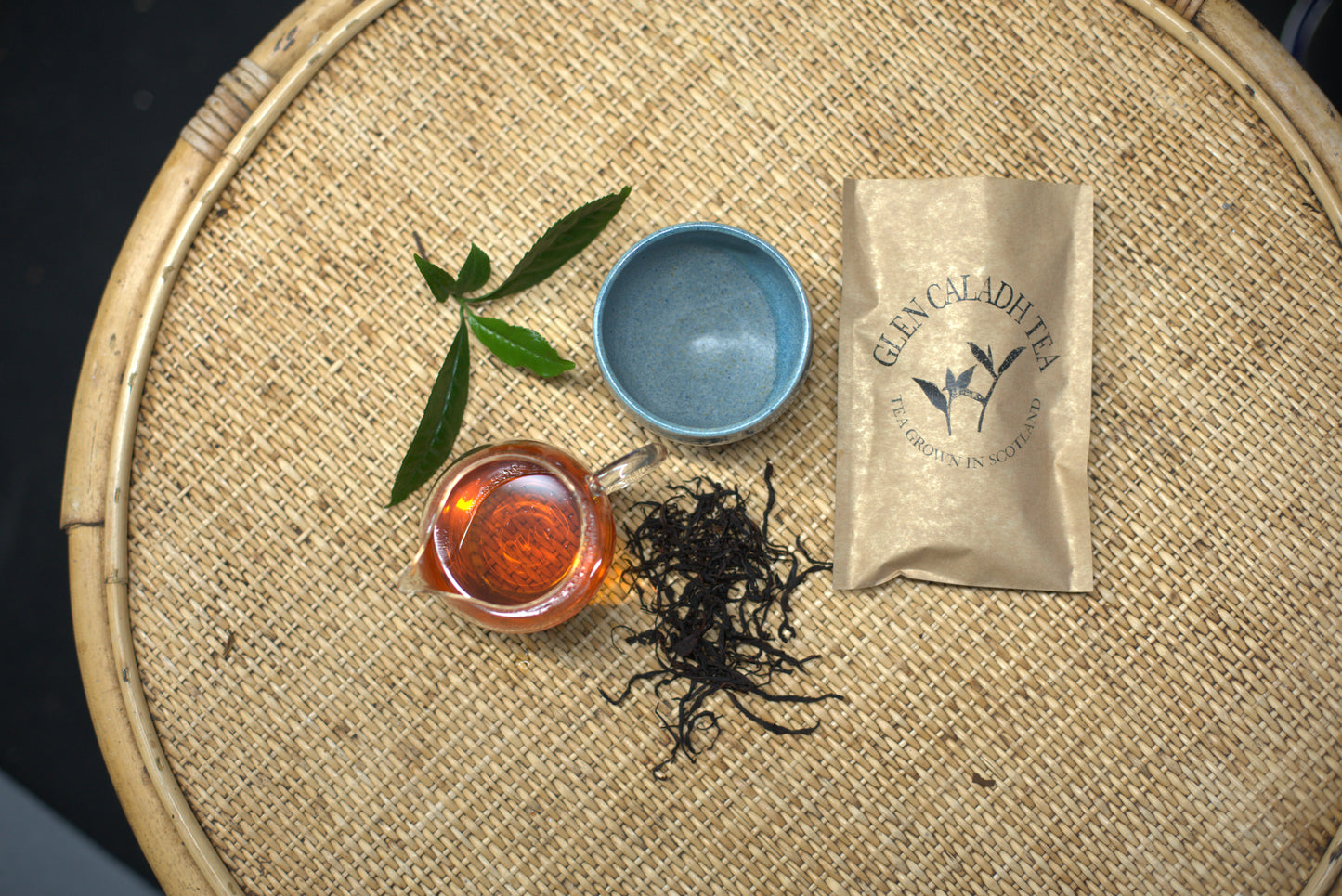 Glen Caladh Tea & Tea Bowl - Blue